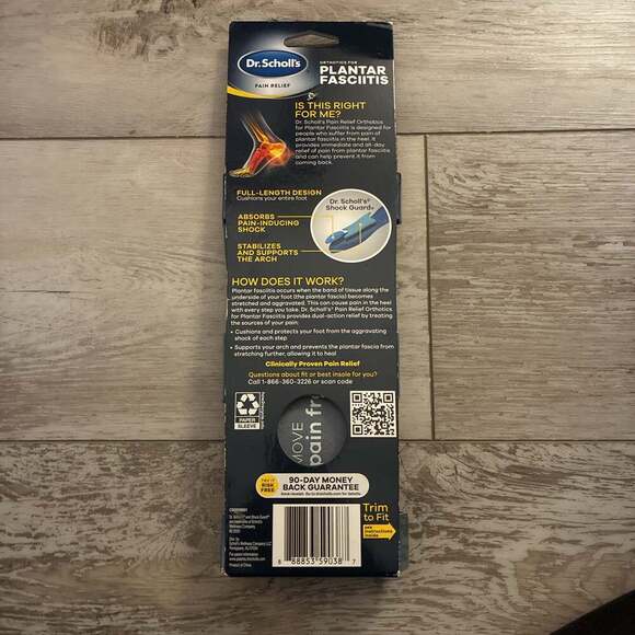 Dr. Scholl's Pain Relief Plantar Fasciitis Orthotics - Women's Shoe Sizes 6-10 - Picture 2 of 2